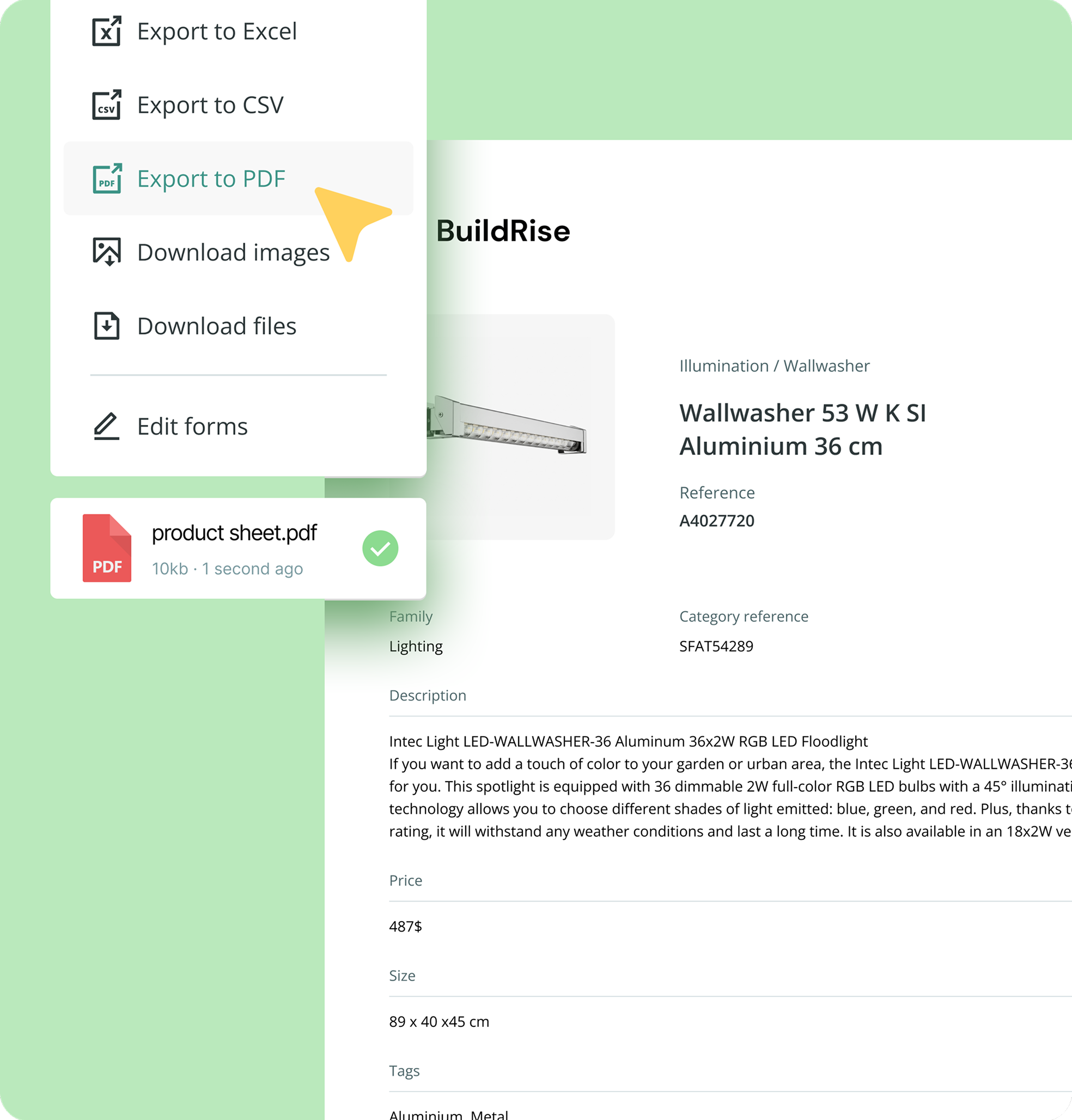 Lighting manufacturers need automated technical documentation